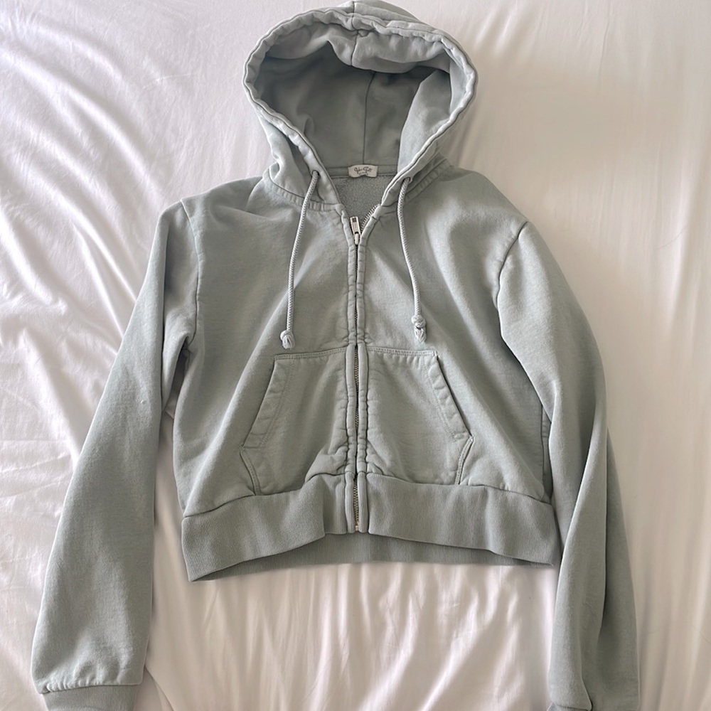 Brandy Melville // CRYSTAL HOODIE // Sage green // size - one size